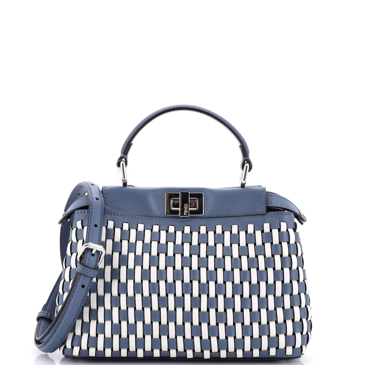 Peekaboo Bag Braided Leather Mini - Deep Luxury