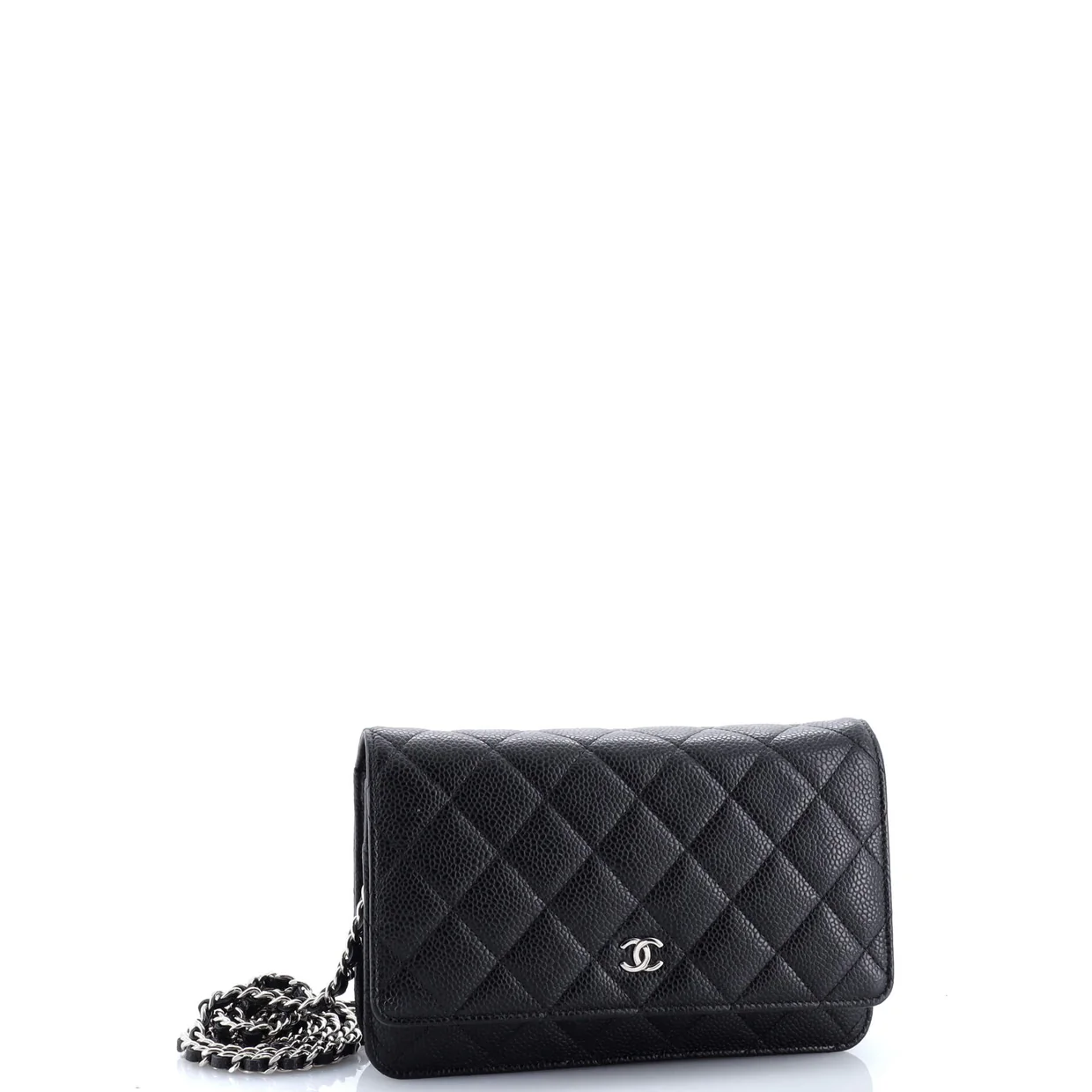 Wallet on Chain Quilted Caviar - Deep Luxury