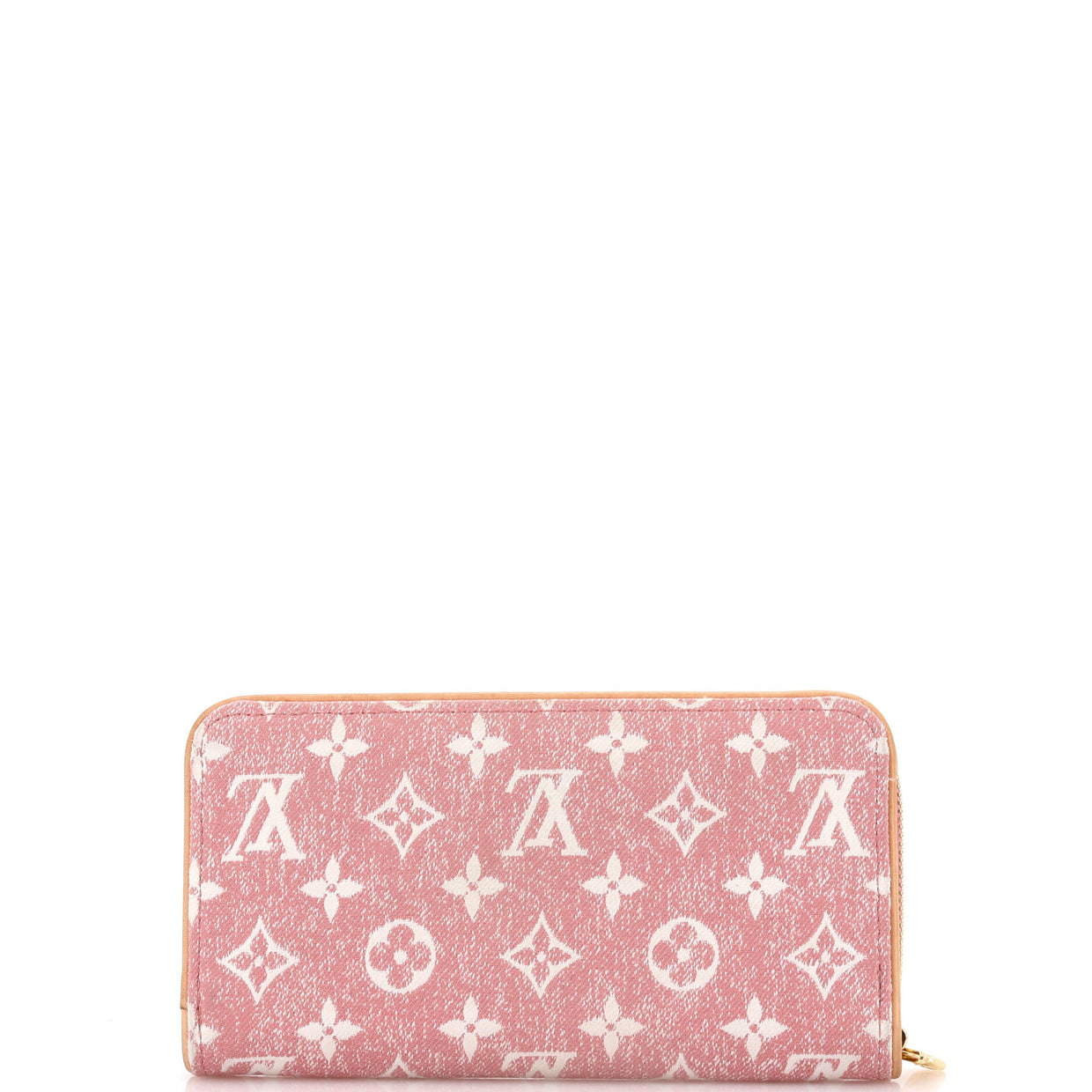 Zippy Wallet Monogram Jacquard Denim - Deep Luxury