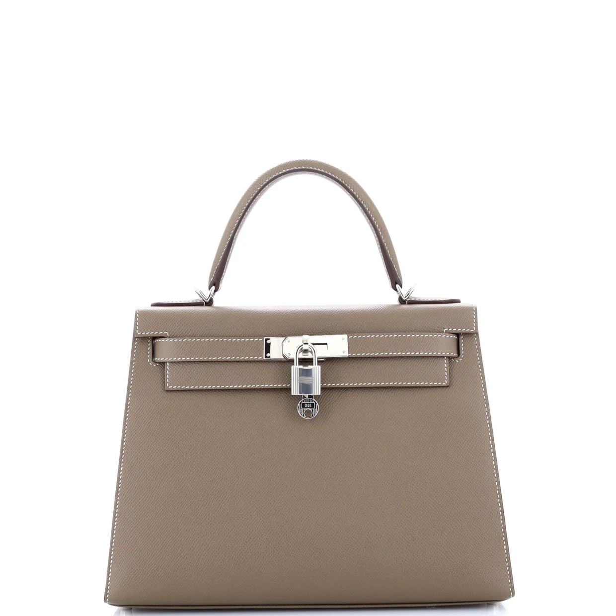 Kelly Handbag Grey Epsom with Palladium Hardware 28 - Deep Luxury