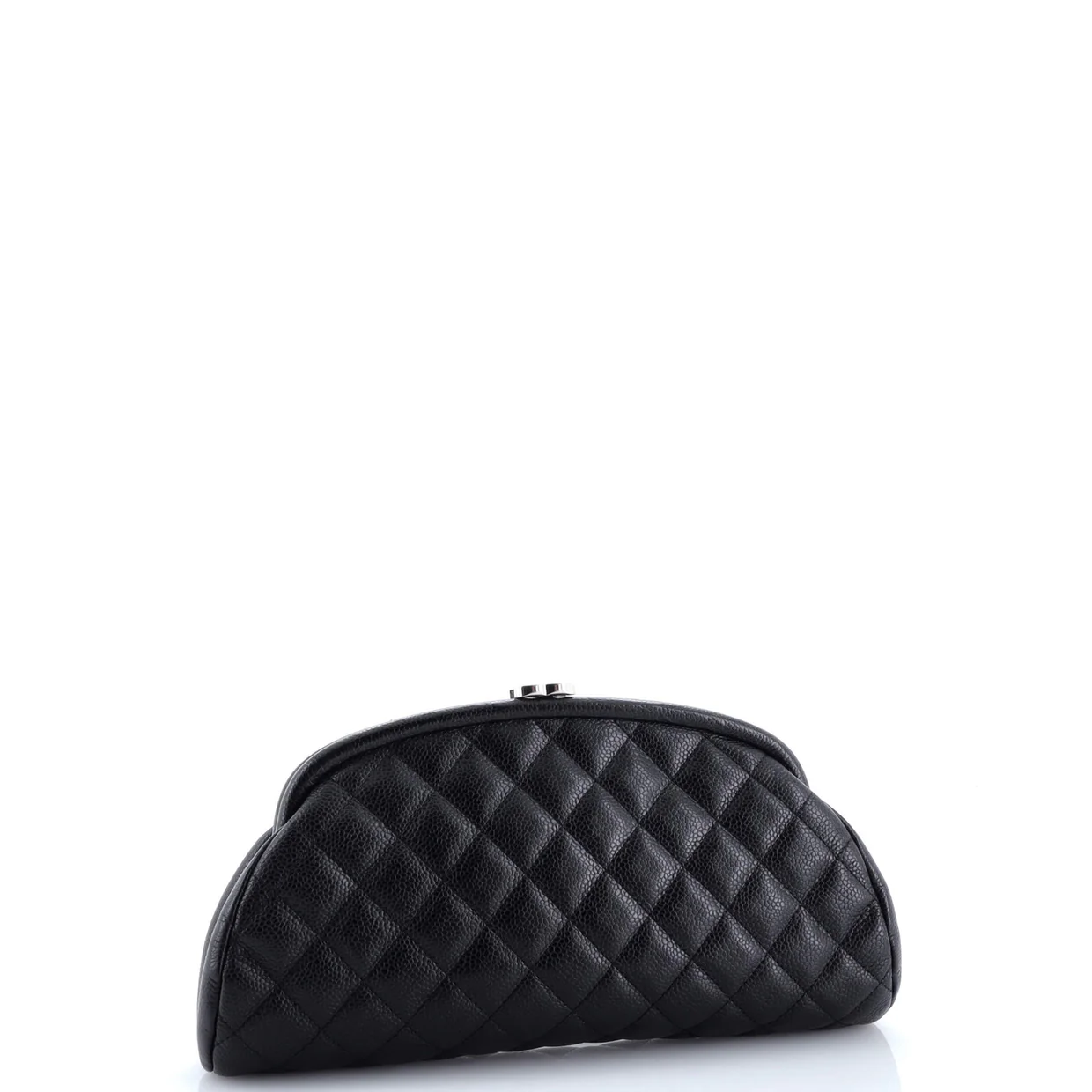 Timeless Clutch Quilted Caviar - Deep Luxury