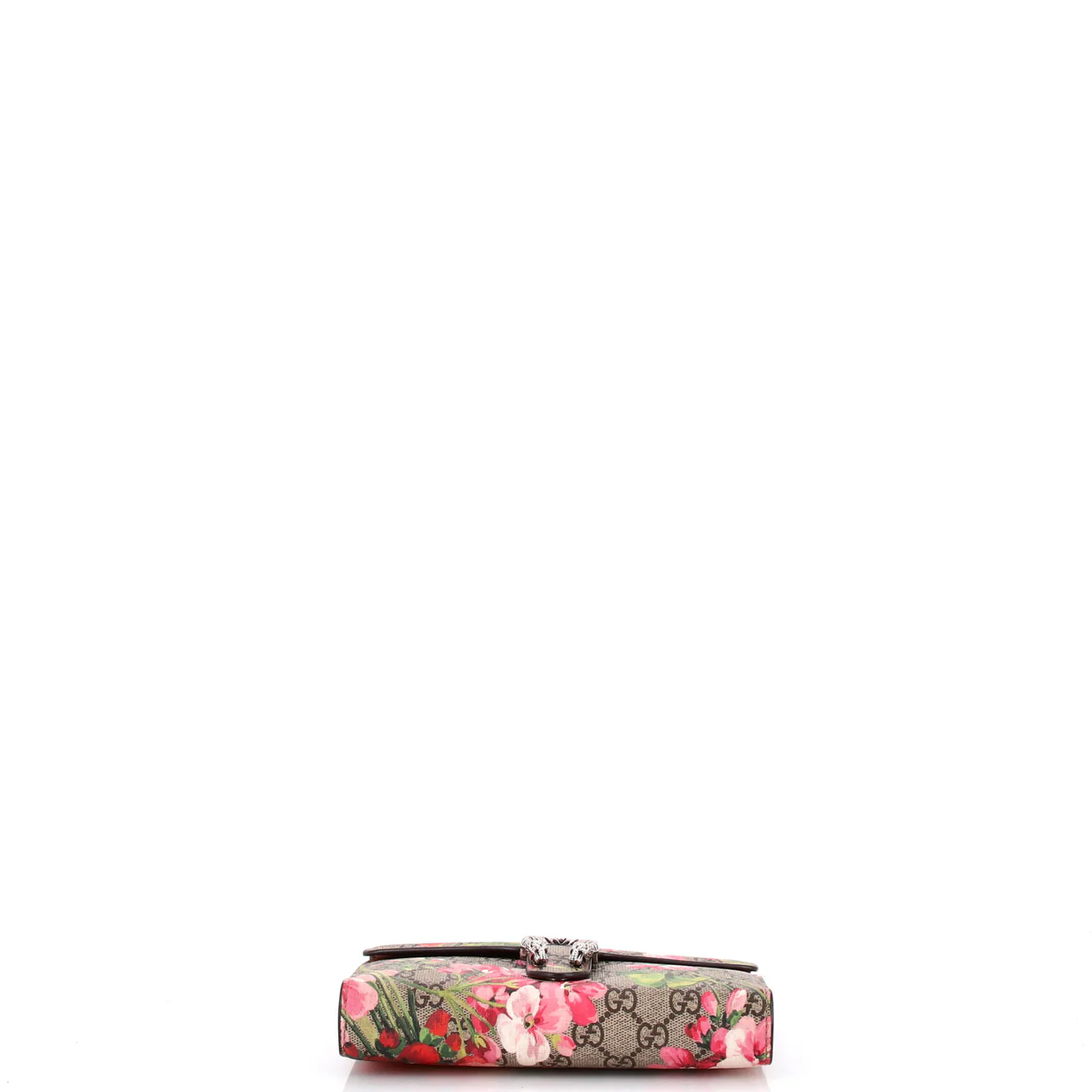 Dionysus Chain Wallet Blooms Print GG Coated Canvas Small - Deep Luxury