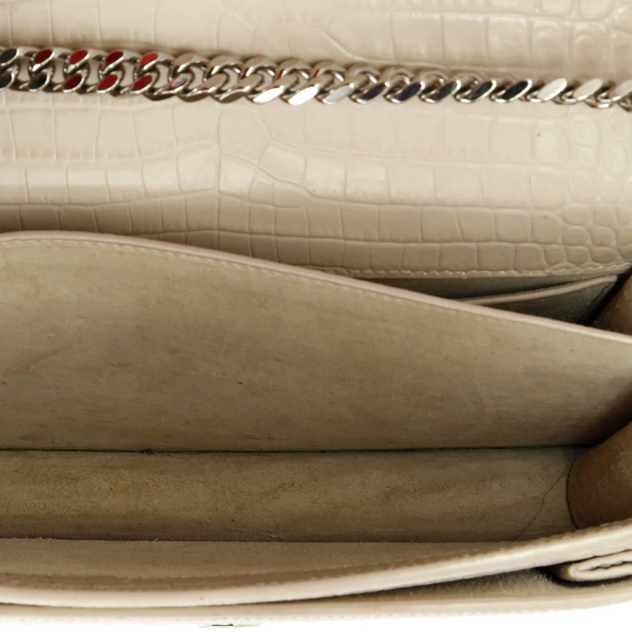 Sunset Crossbody Bag Crocodile Embossed Leather Medium - Deep Luxury