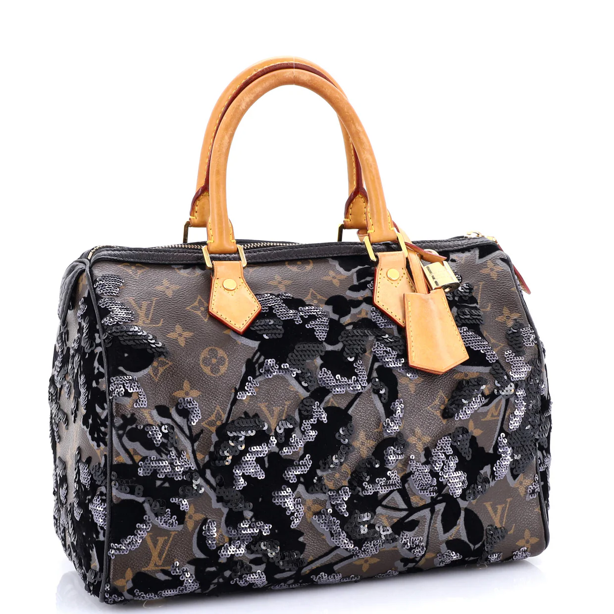 Speedy Handbag Fleur De Jais Monogram Canvas 30 - Deep Luxury