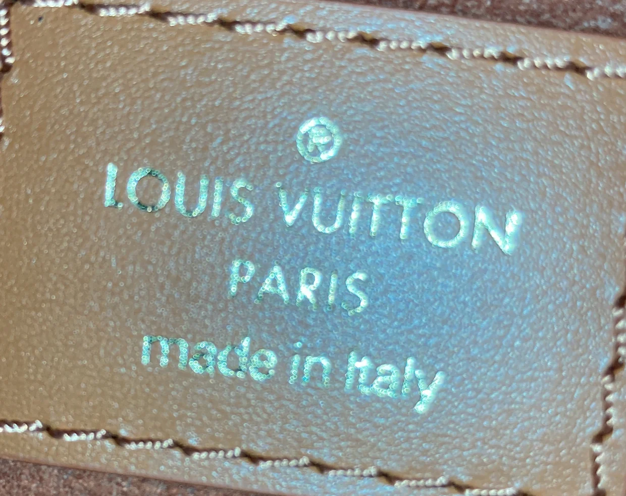 Side Trunk Handbag Debossed Monogram Leather MM - Deep Luxury