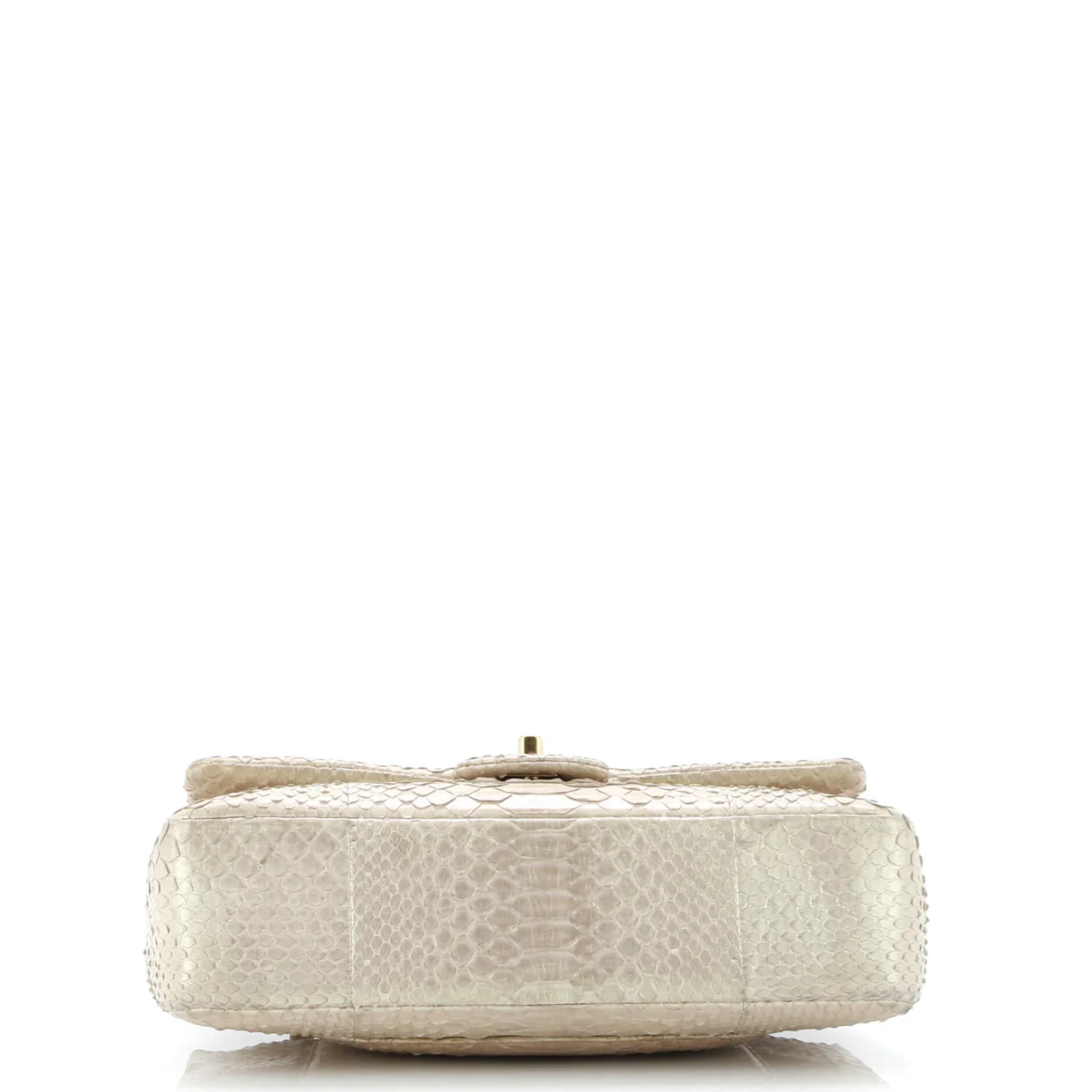 Classic Double Flap Bag Iridescent Python Medium - Deep Luxury