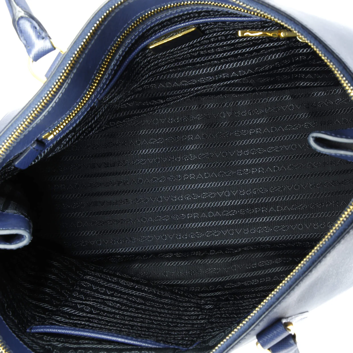 Double Zip Lux Tote Saffiano Leather Large - Deep Luxury