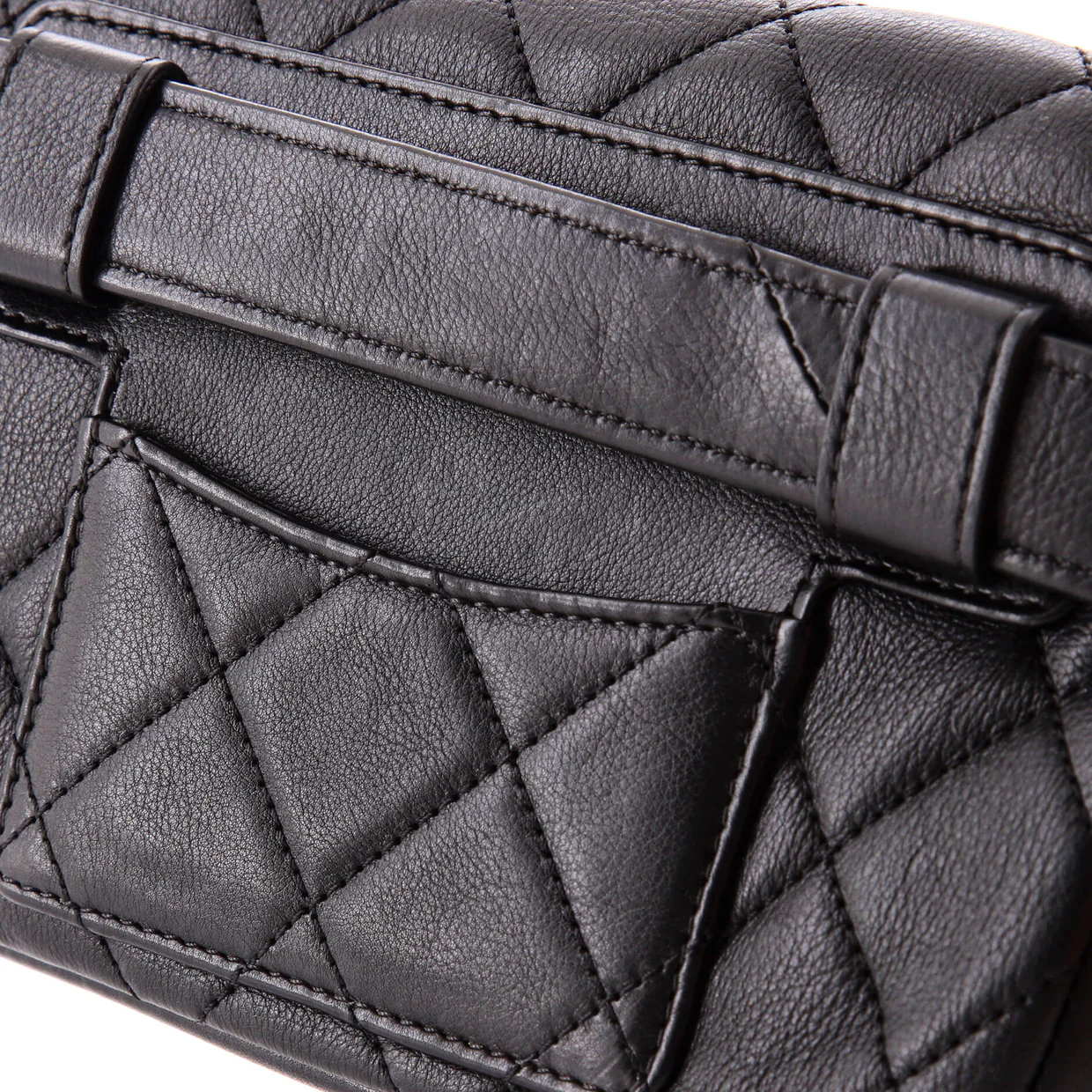 Chain Envelope Belt Bag Quilted Calfskin - Deep Luxury