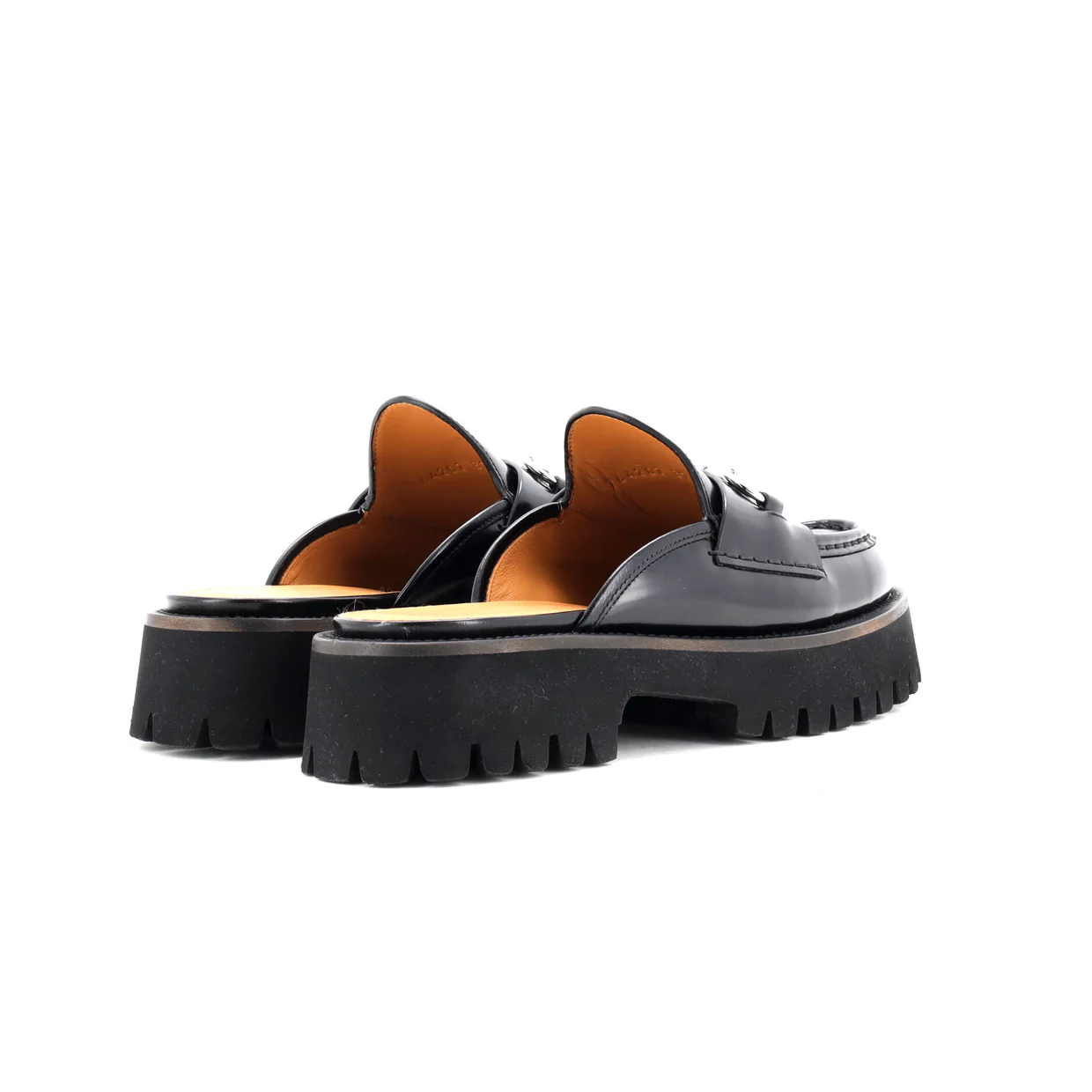 Women's Horsebit Flatform Mules Leather - Deep Luxury