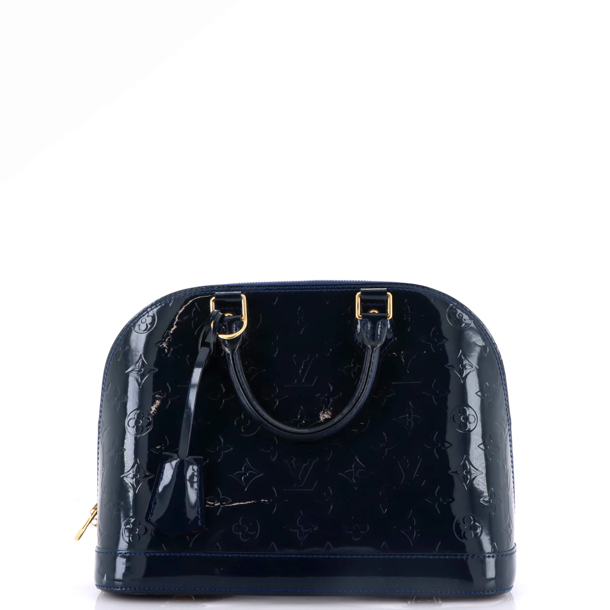 Alma Handbag Monogram Vernis PM - Deep Luxury