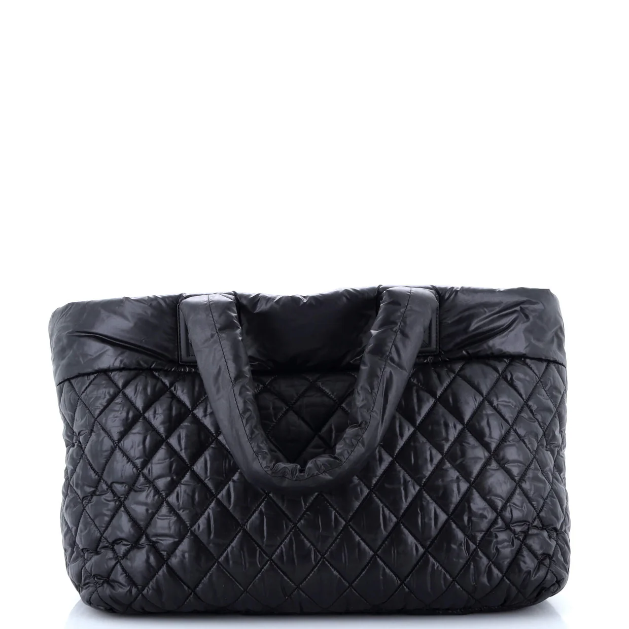 Coco Cocoon Zipped Tote Quilted Nylon Large - Deep Luxury
