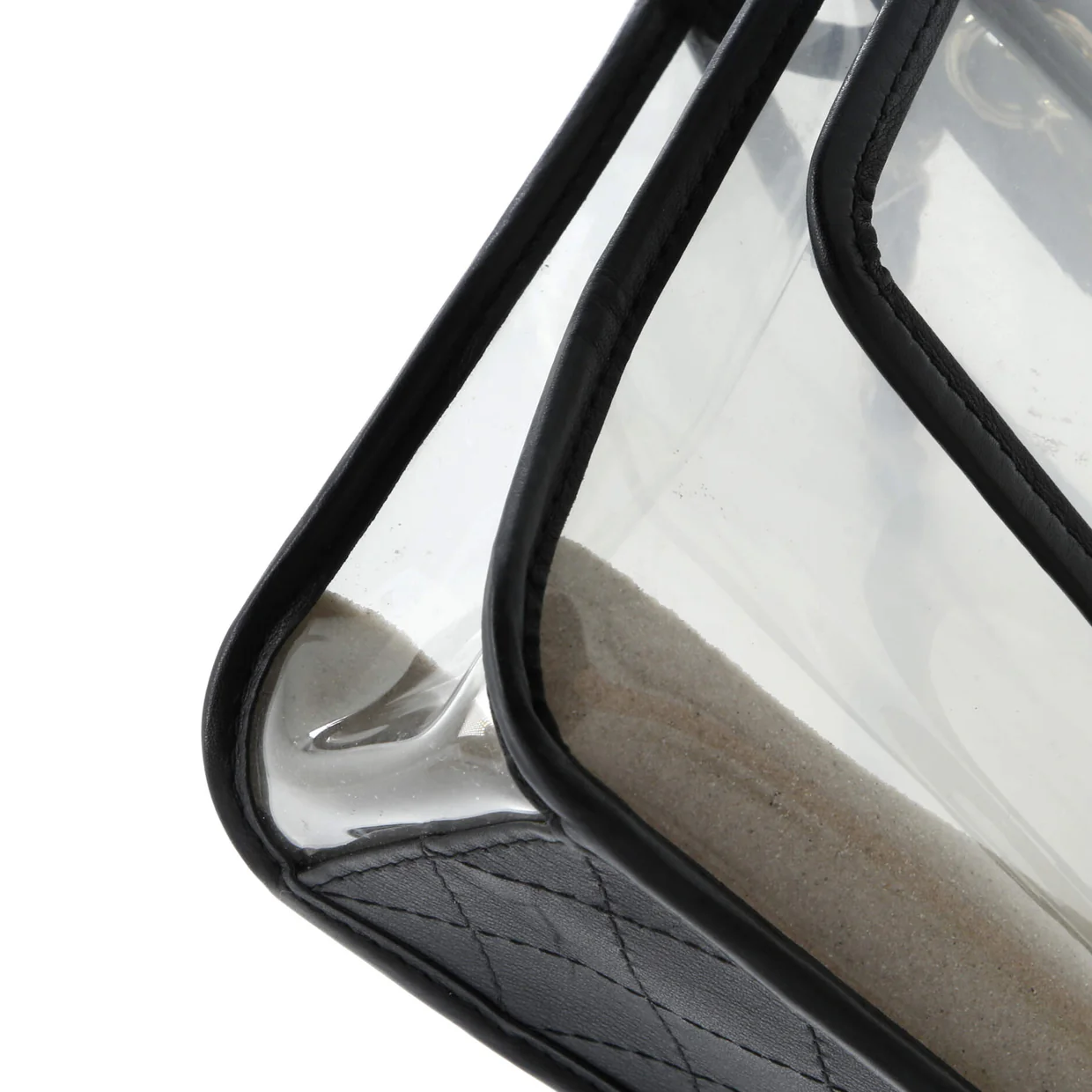 Sand By The Sea Flap Bag PVC with Lambskin Medium - Deep Luxury