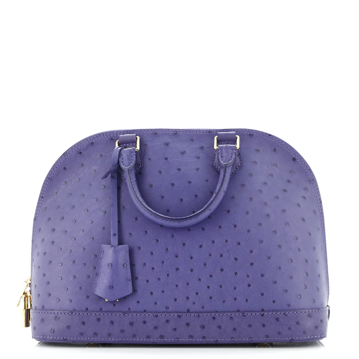 Alma Handbag Ostrich PM - Deep Luxury