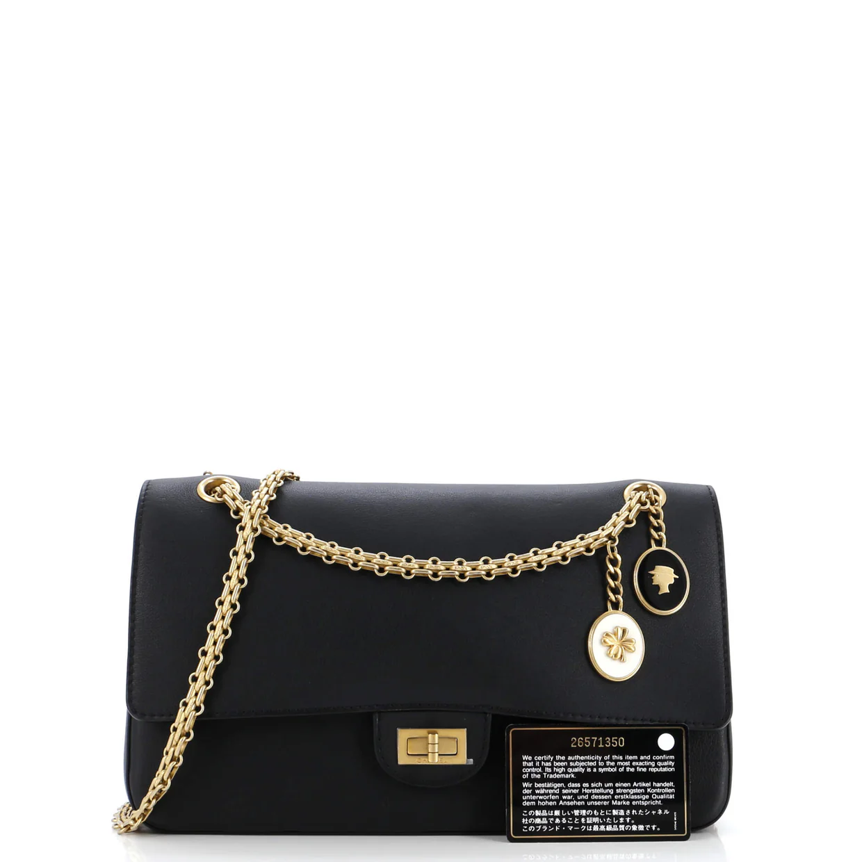 Nude Medallion Reissue 2.55 Flap Bag Calfskin 226 - Deep Luxury