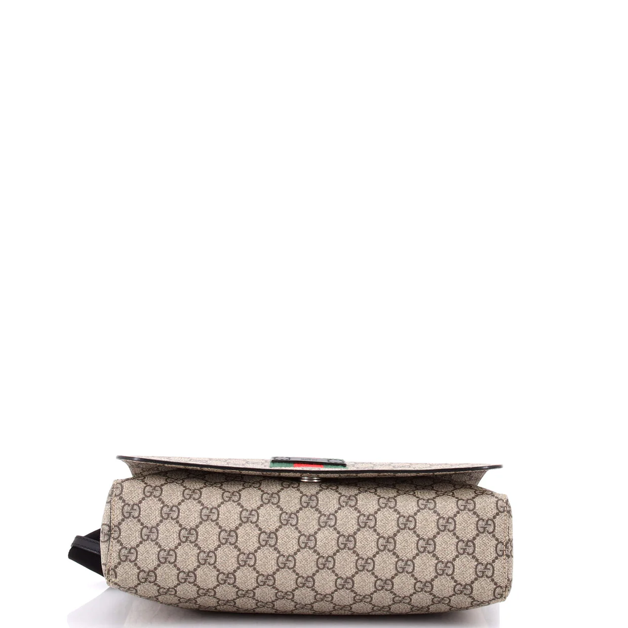 Web Flap Messenger Bag GG Coated Canvas Medium - Deep Luxury