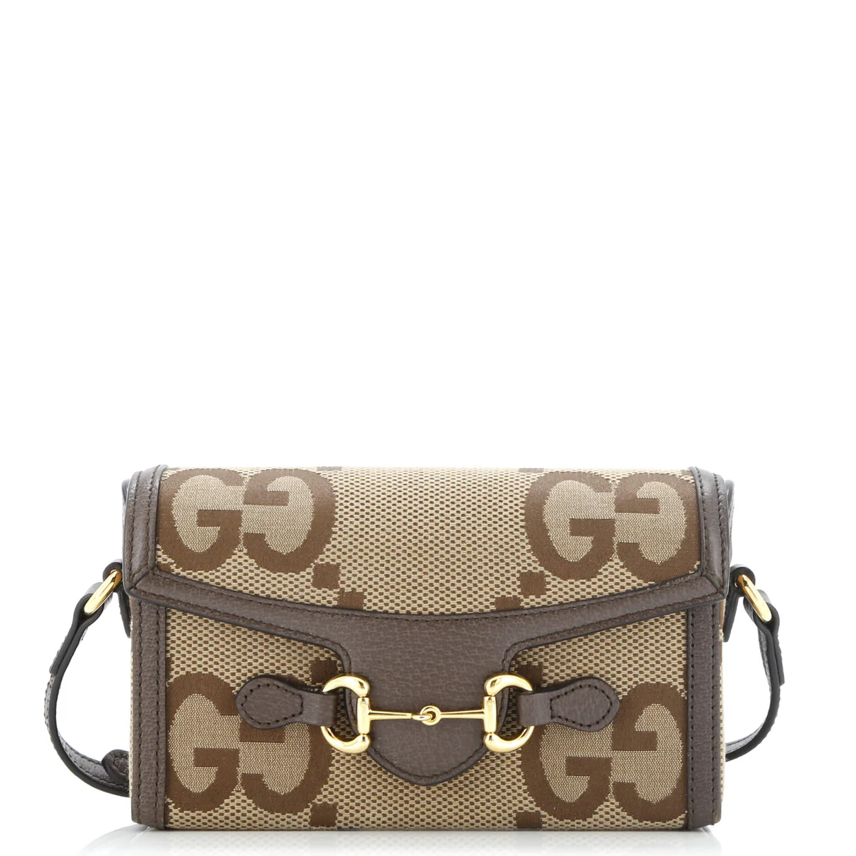 Horsebit 1955 Flap Crossbody Bag Jumbo GG Canvas Mini - Deep Luxury