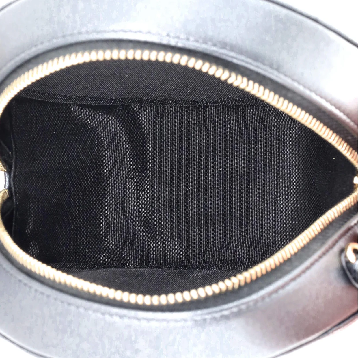 Pearl Strap Round Clutch with Chain Quilted Iridescent Lambskin - Deep Luxury