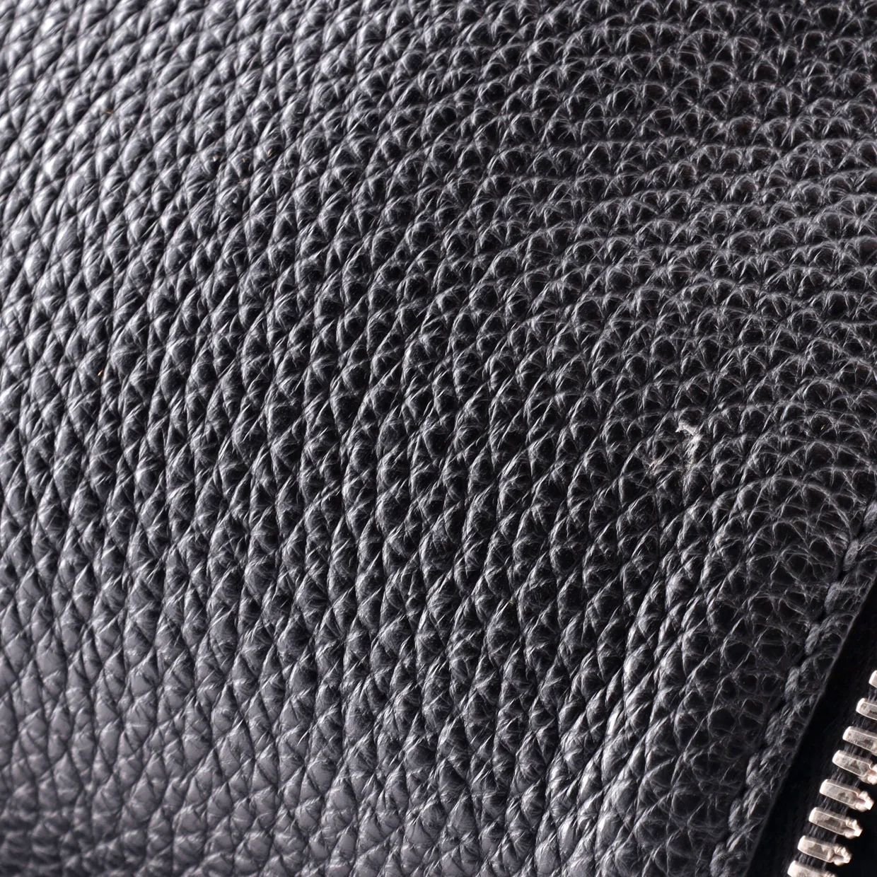 Triangle Logo Embossed Side Zip Shoulder Bag Vitello Daino - Deep Luxury