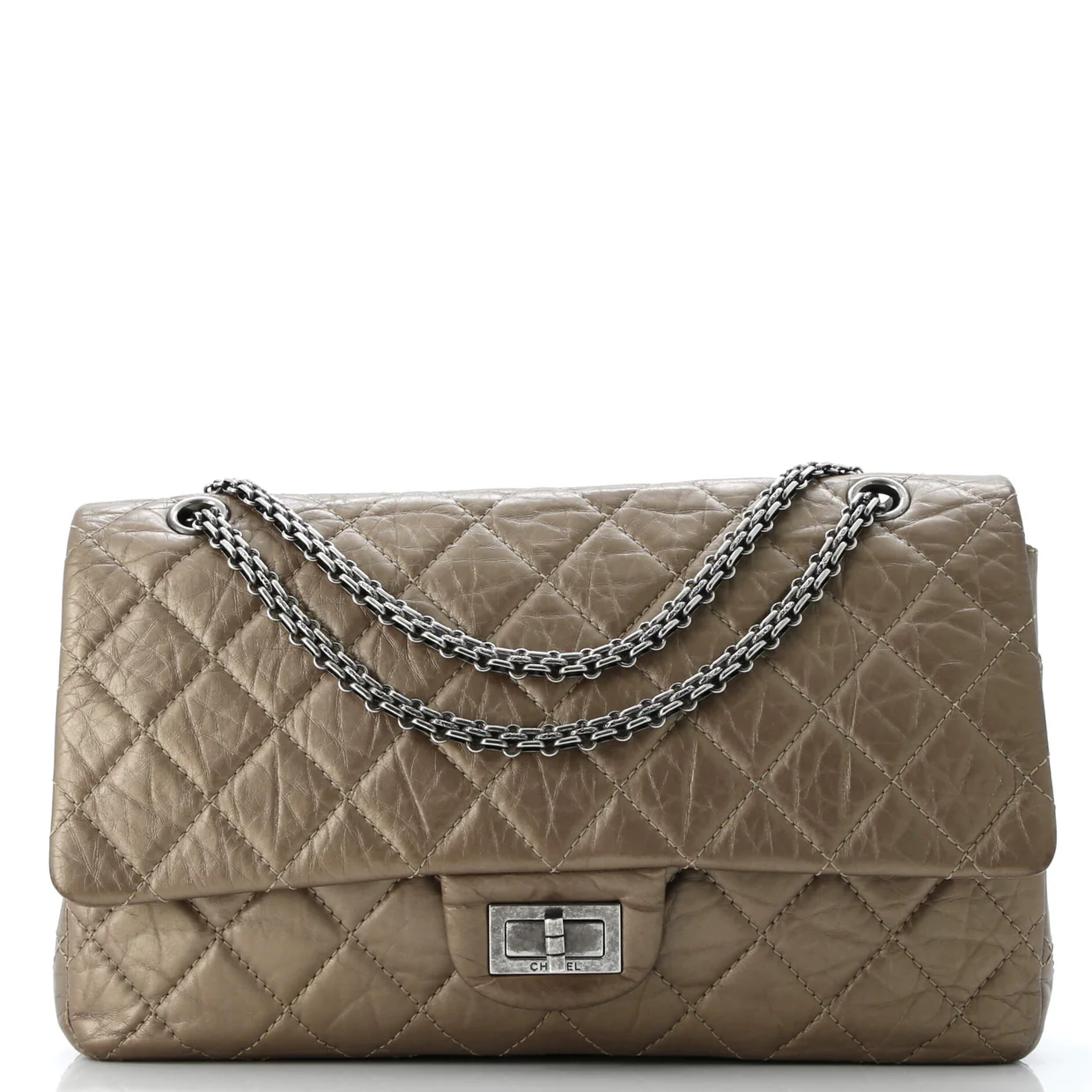 Reissue 2.55 Flap Bag Quilted Aged Calfskin 227 - Deep Luxury