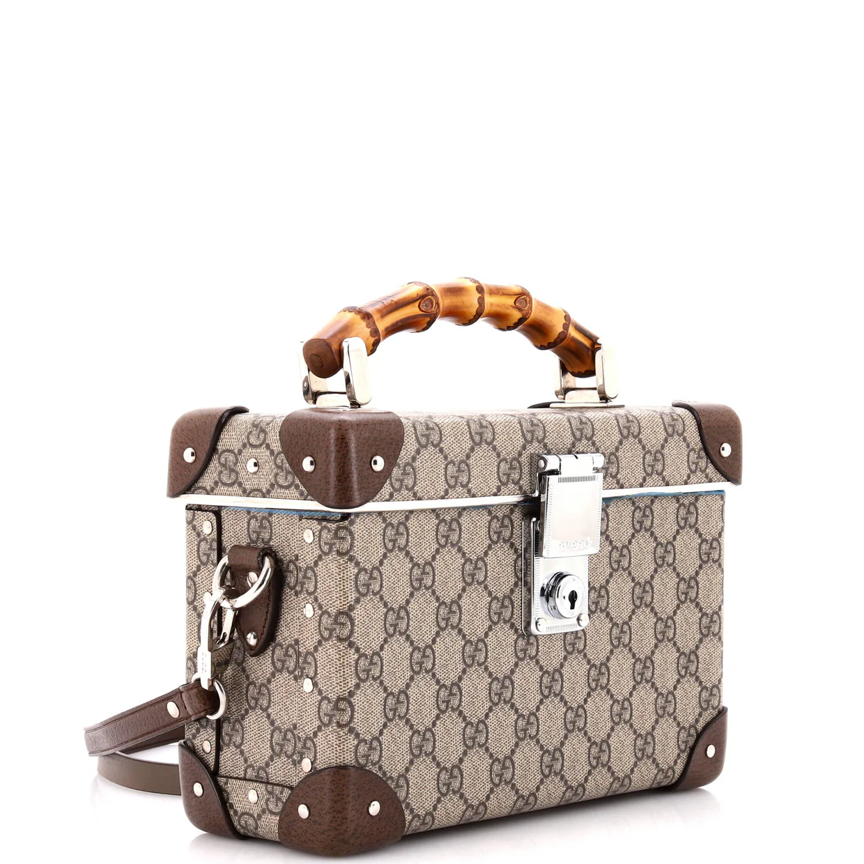 Bamboo Globe-Trotter Vanity Case GG Coated Canvas - Deep Luxury