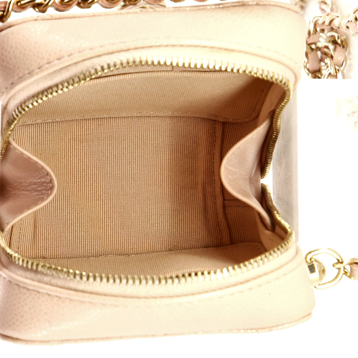 Diamond CC Zip Crossbody Quilted Caviar Mini - Deep Luxury