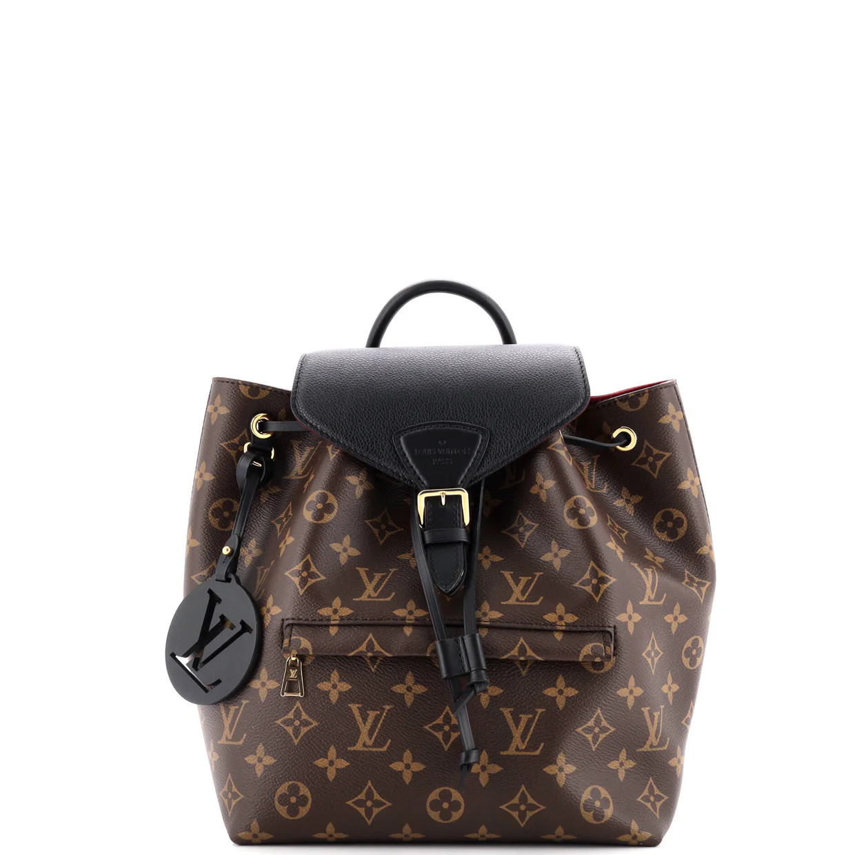 Montsouris NM Backpack Monogram Canvas with Leather PM - Deep Luxury