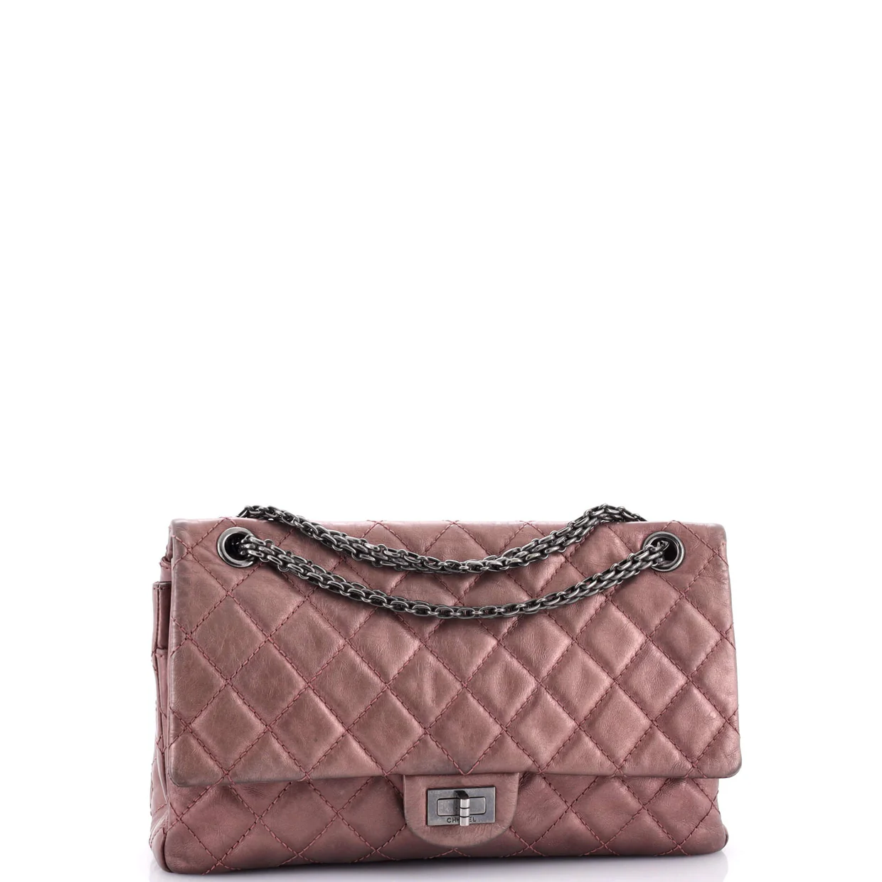 Reissue 2.55 Flap Bag Quilted Metallic Aged Calfskin 226 - Deep Luxury