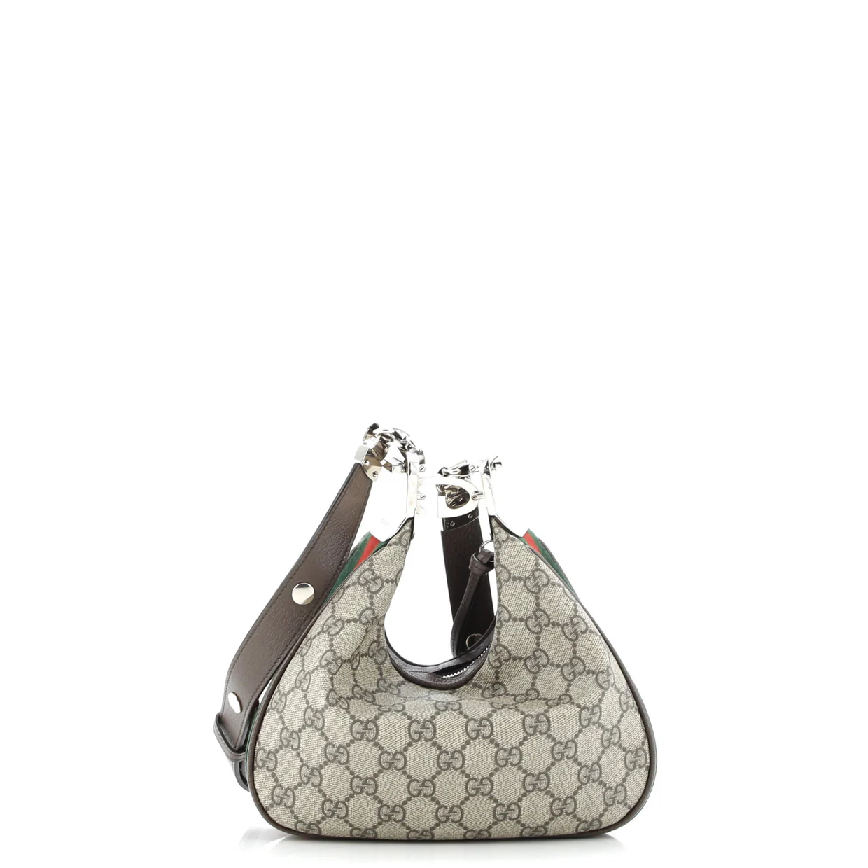 Attache Shoulder Bag GG Coated Canvas Small - Deep Luxury