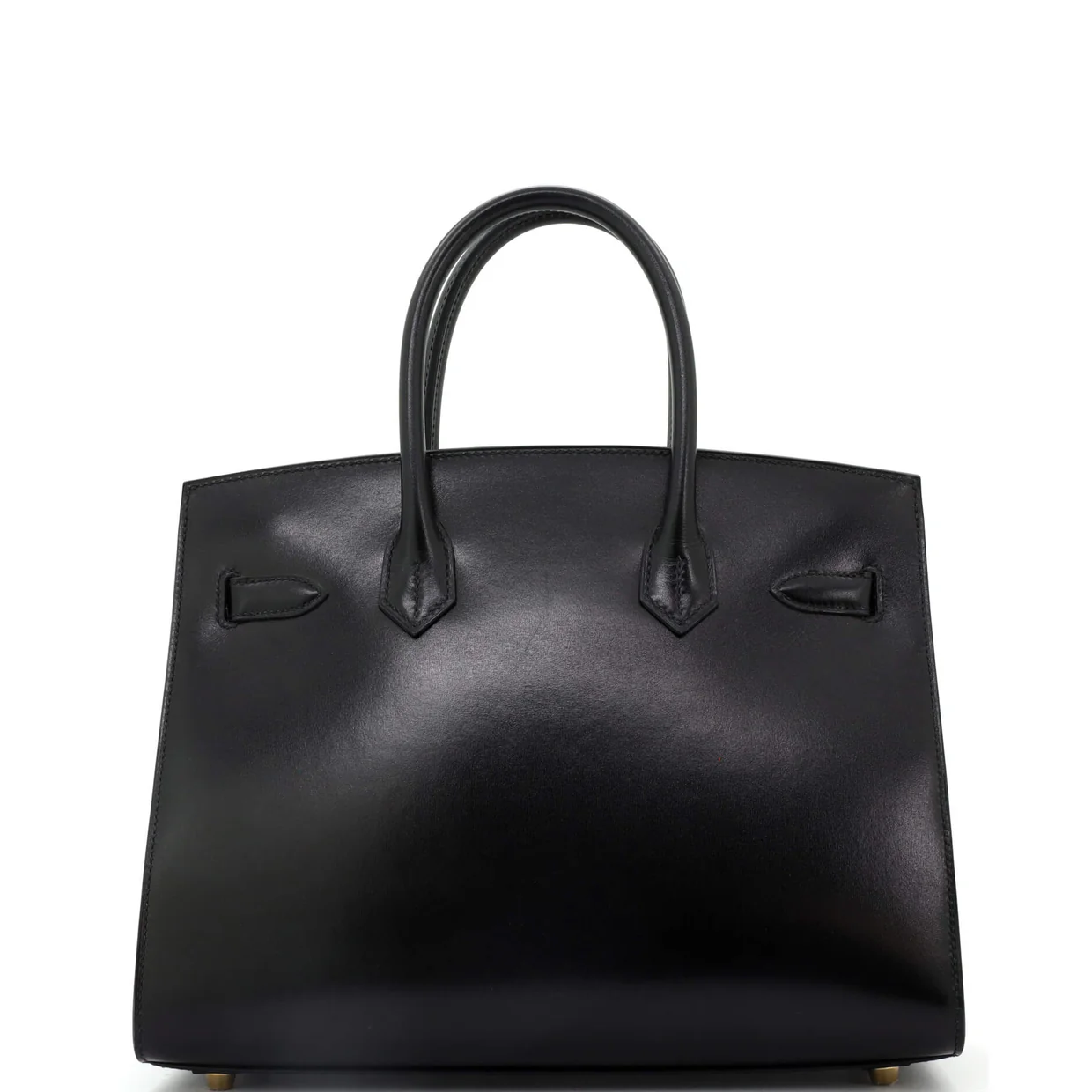 Birkin Sellier Bag Noir Box Calf with Gold Hardware 30 - Deep Luxury