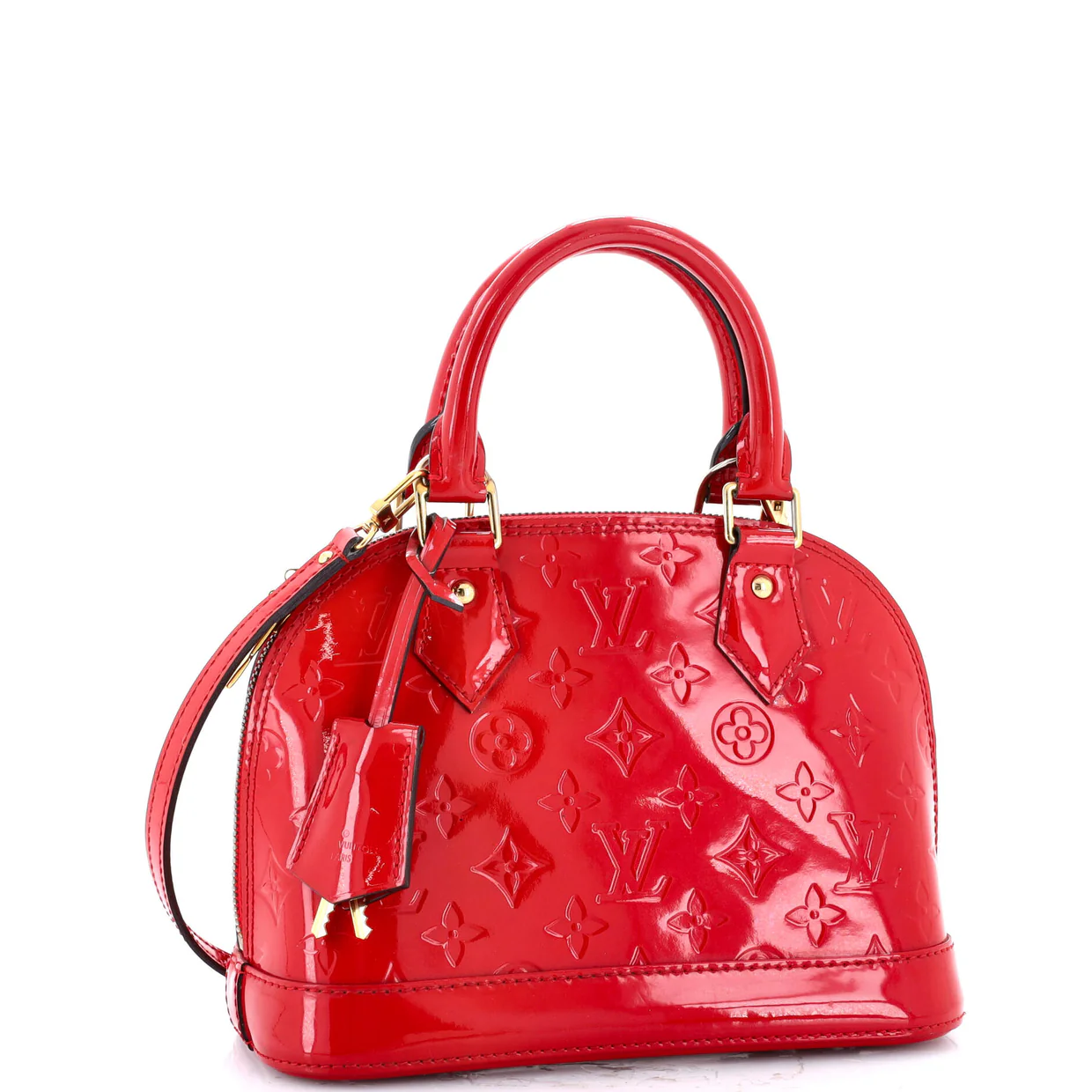 Alma Handbag Monogram Vernis BB - Deep Luxury