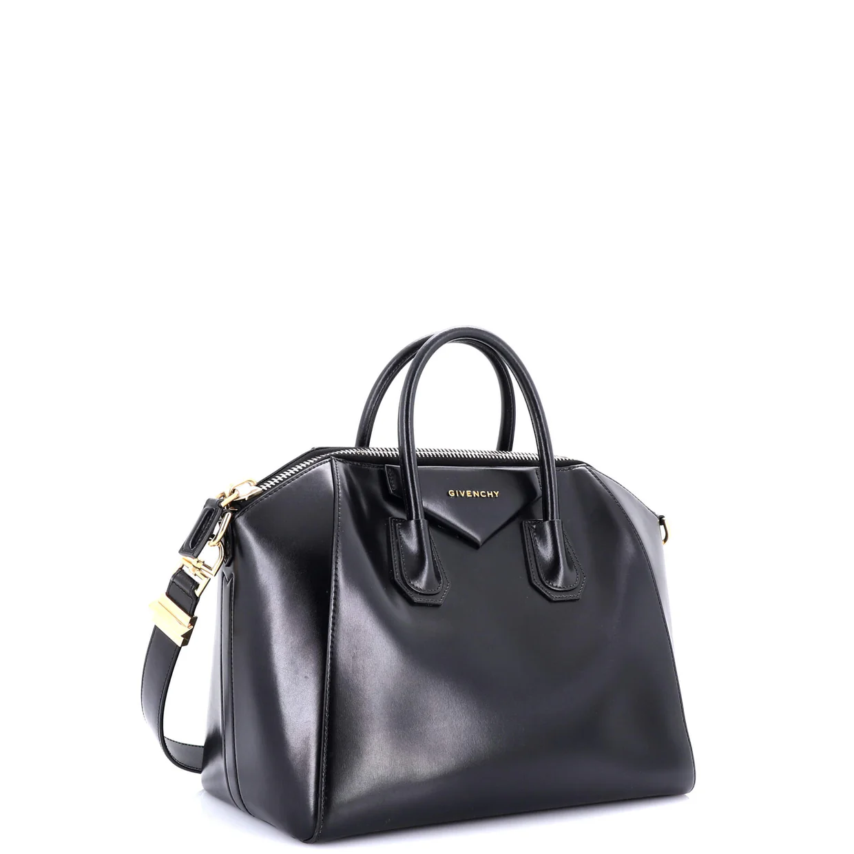 Antigona Bag Glazed Leather Medium - Deep Luxury