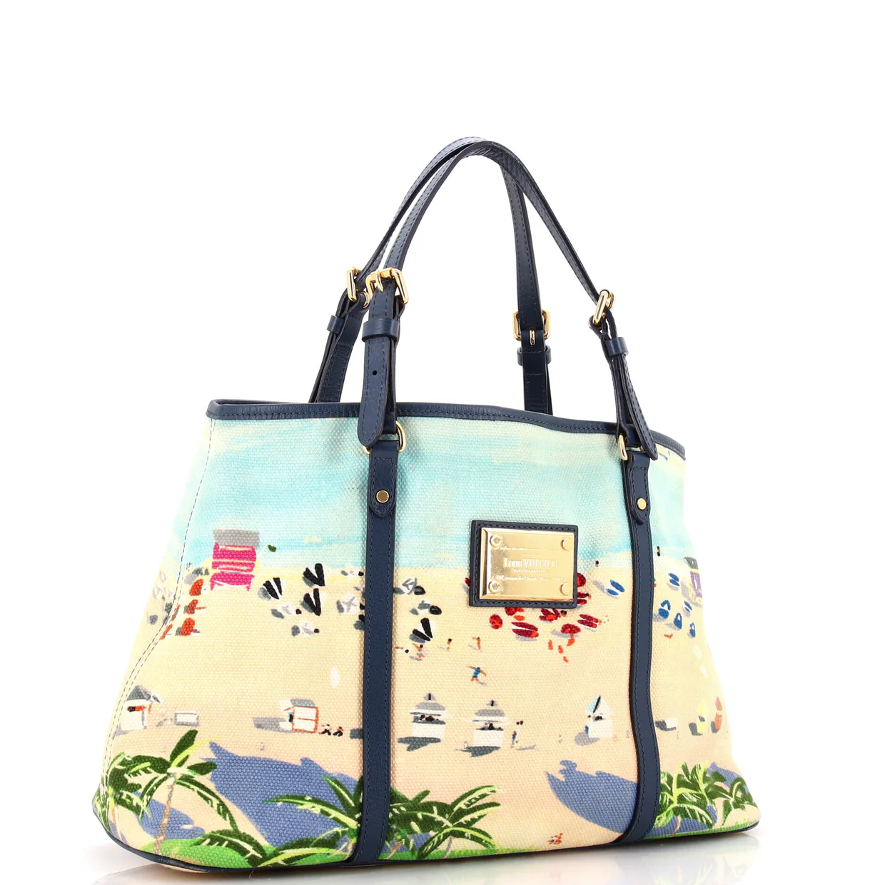 Ailleurs Cabas Limited Edition Printed Canvas PM - Deep Luxury