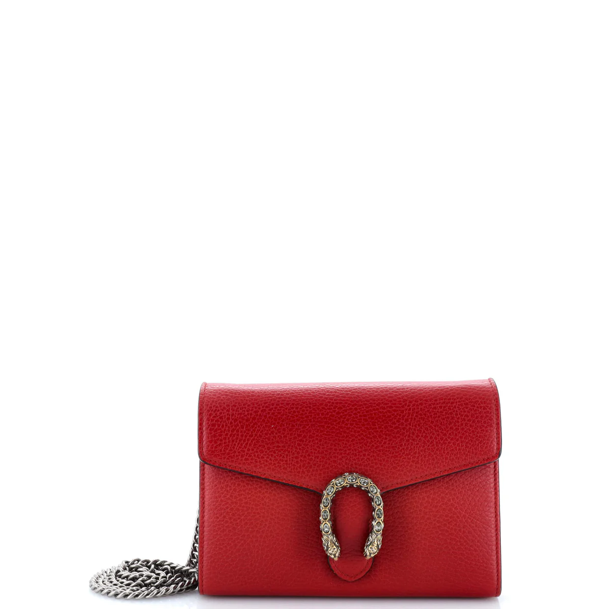 Dionysus Chain Wallet Leather with Embellished Detail Small - Deep Luxury