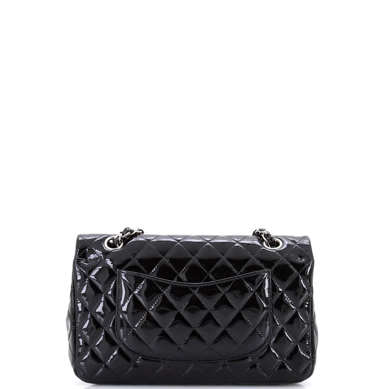 Classic Double Flap Bag Quilted Patent Medium - Deep Luxury