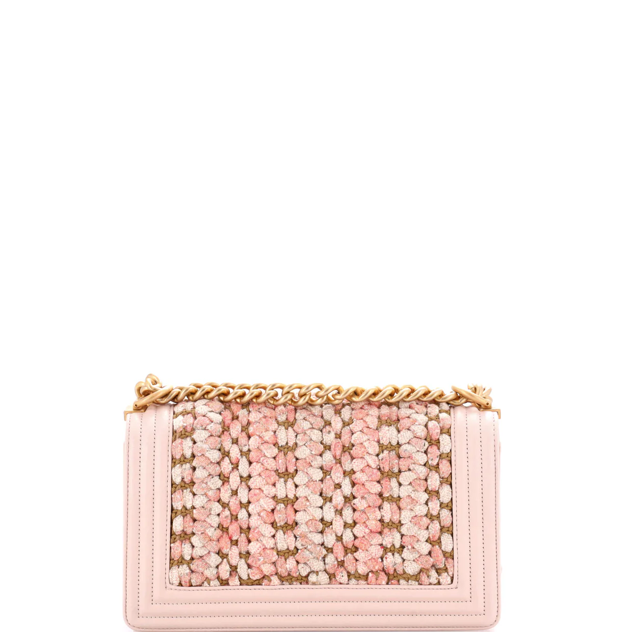 Boy Flap Bag Braided Tweed Old Medium - Deep Luxury