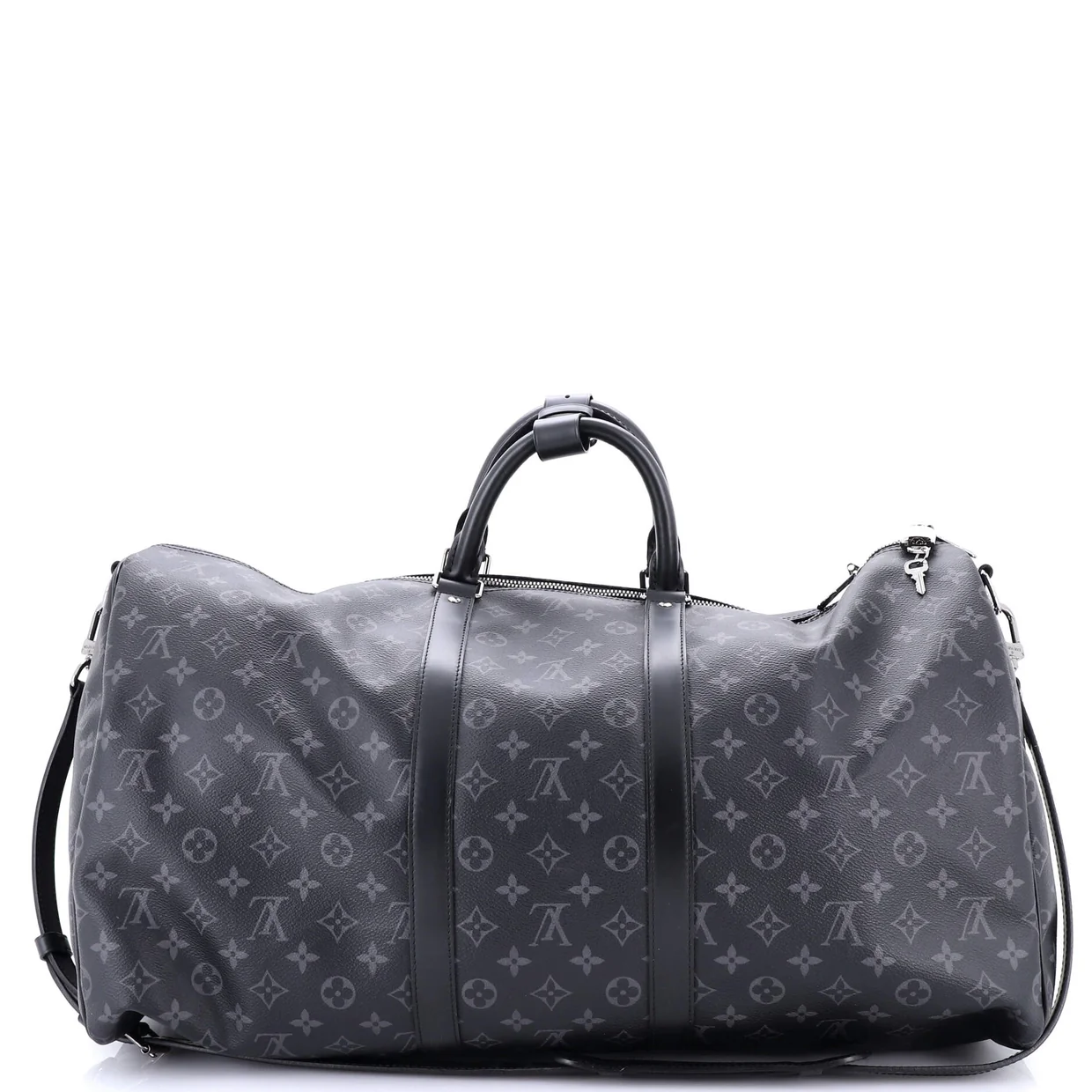 Keepall Bandouliere Bag Monogram Eclipse Canvas 55 - Deep Luxury