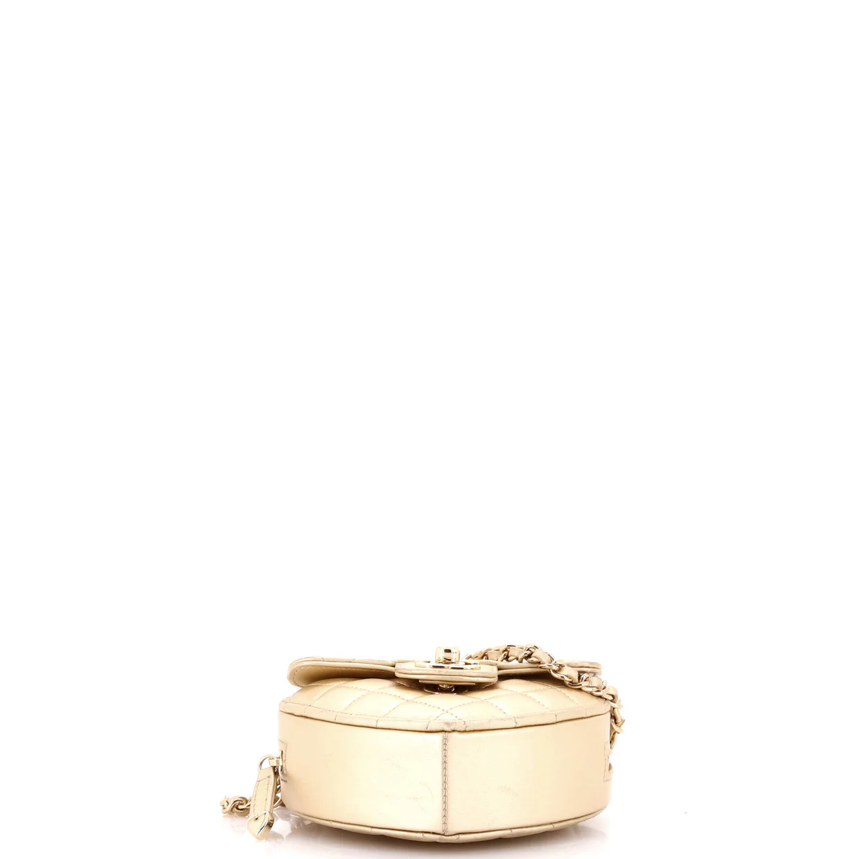 CC in Love Heart Clutch with Chain Quilted Lambskin - Deep Luxury