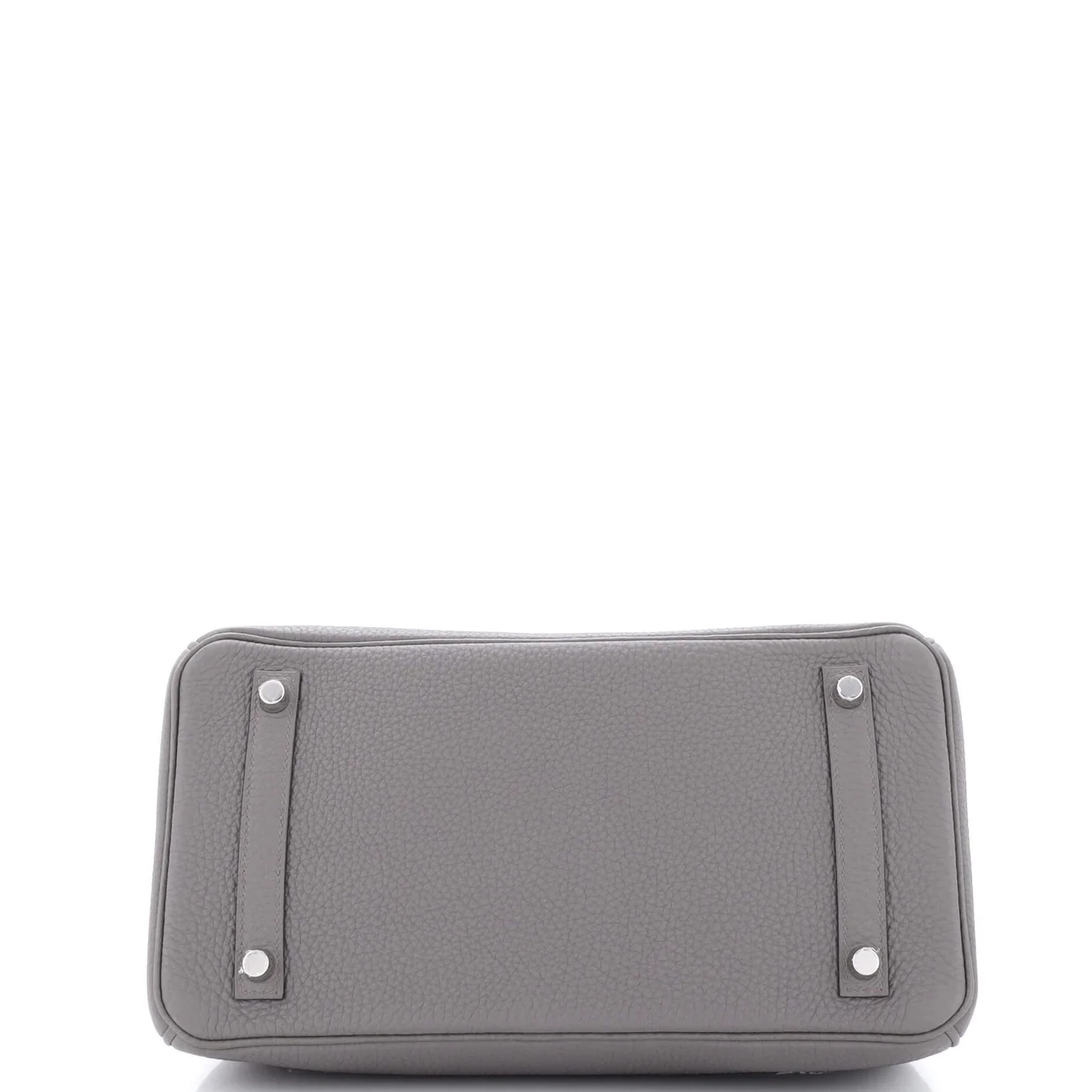 Birkin Handbag Grey Togo with Palladium Hardware 30 - Deep Luxury