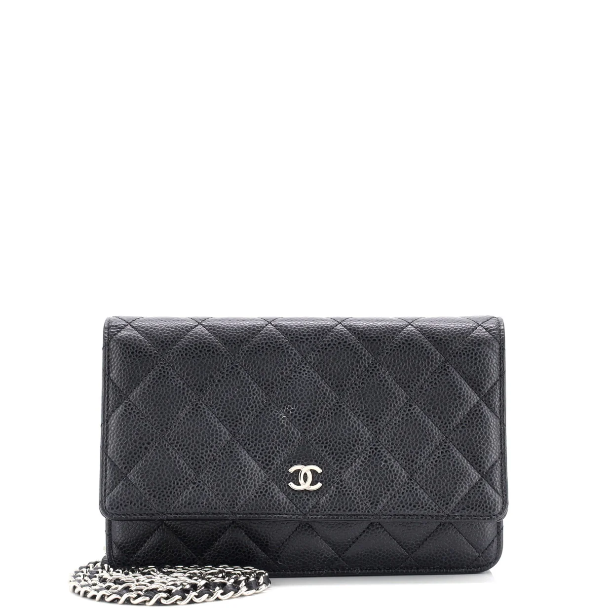 Wallet on Chain Quilted Caviar - Deep Luxury