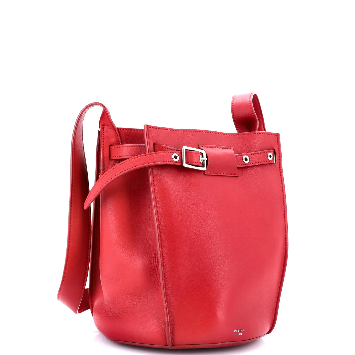 Long Strap Big Bag Bucket Leather - Deep Luxury