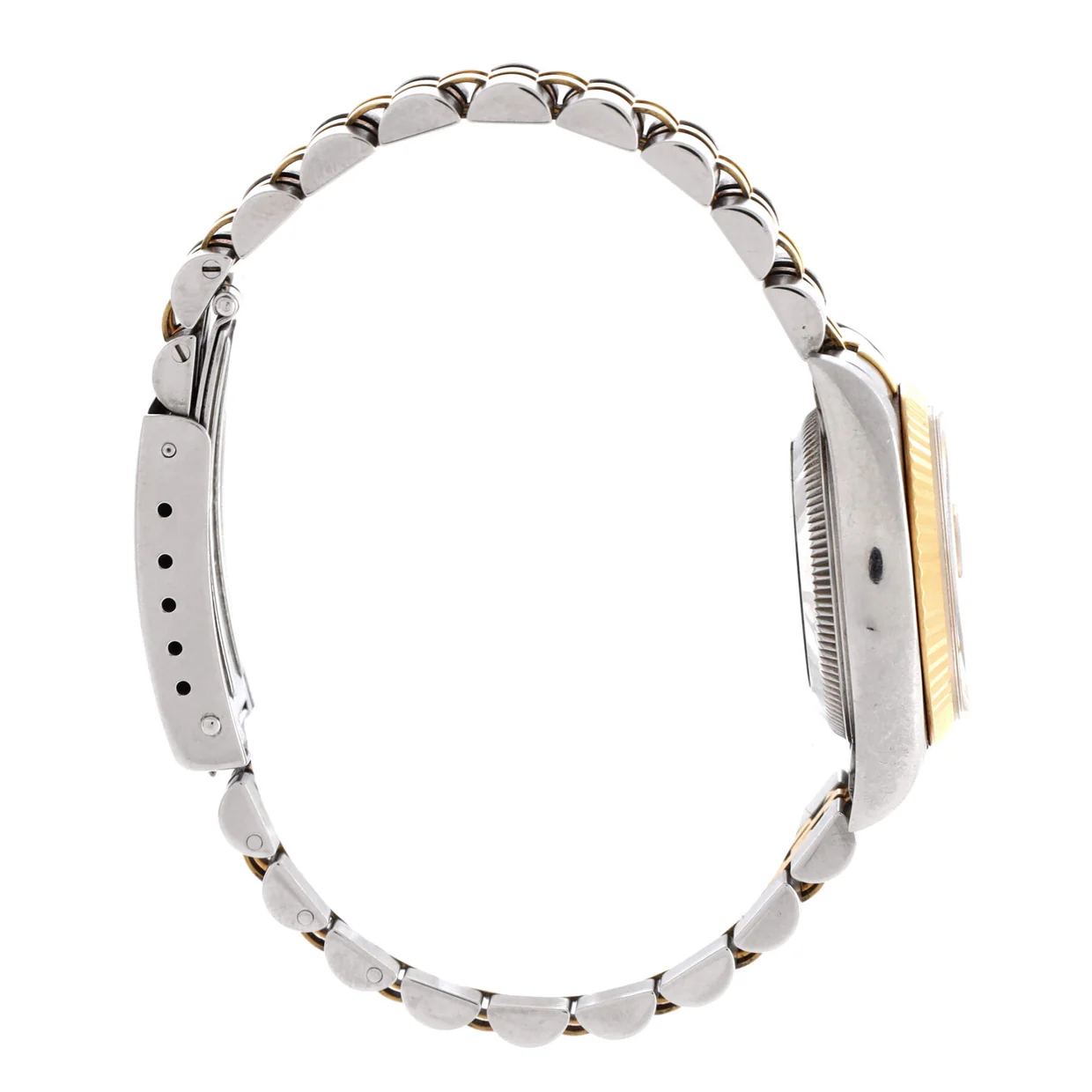 Oyster Perpetual Datejust Automatic Watch Stainless Steel and Yellow Gold with Diamond Markers 26 - Deep Luxury