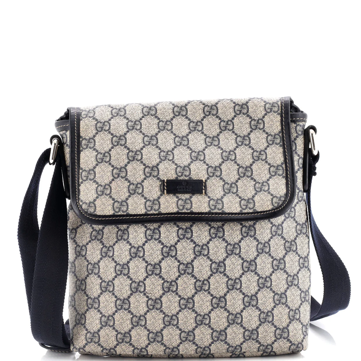 Flap Messenger GG Coated Canvas Small - Deep Luxury