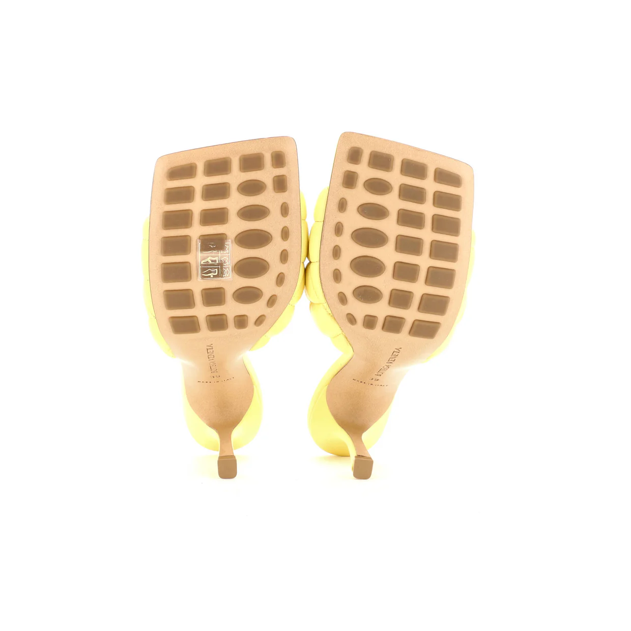 Women's The Padded Heeled Sandals Quilted Leather - Deep Luxury