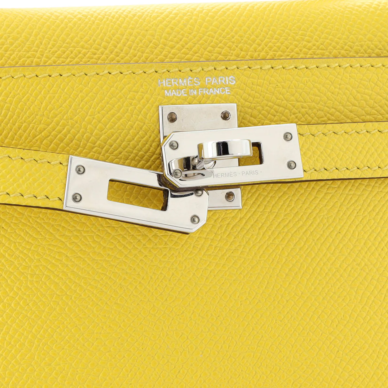 Kelly Mini II Bag Jaune De Naples Epsom with Palladium Hardware 20 - Deep Luxury