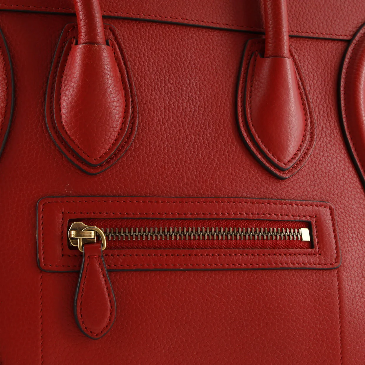 Luggage Bag Grainy Leather Micro - Deep Luxury