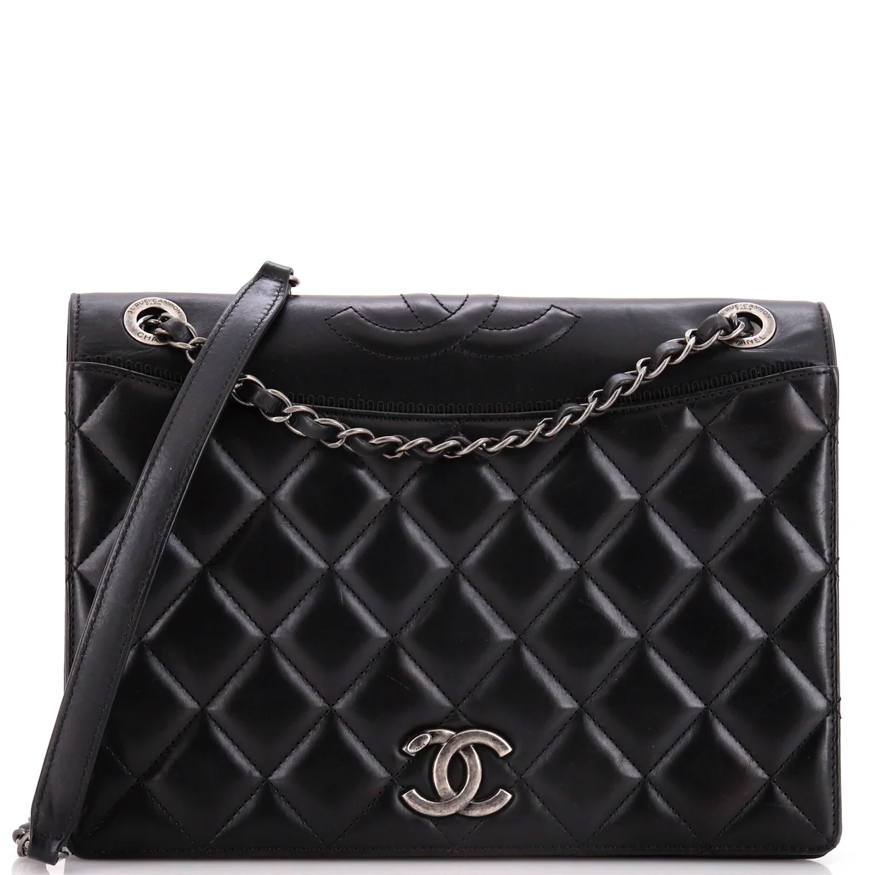 Ballerine Flap Bag Quilted Lambskin Medium - Deep Luxury