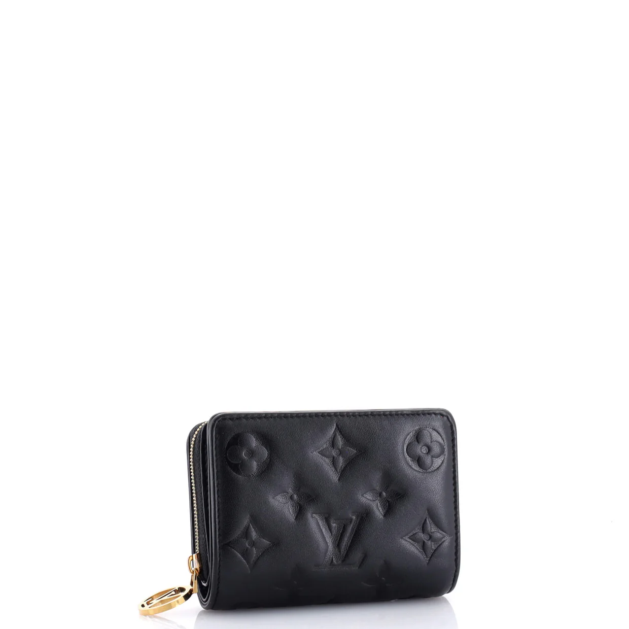 Lou Wallet Monogram Embossed Lambskin - Deep Luxury