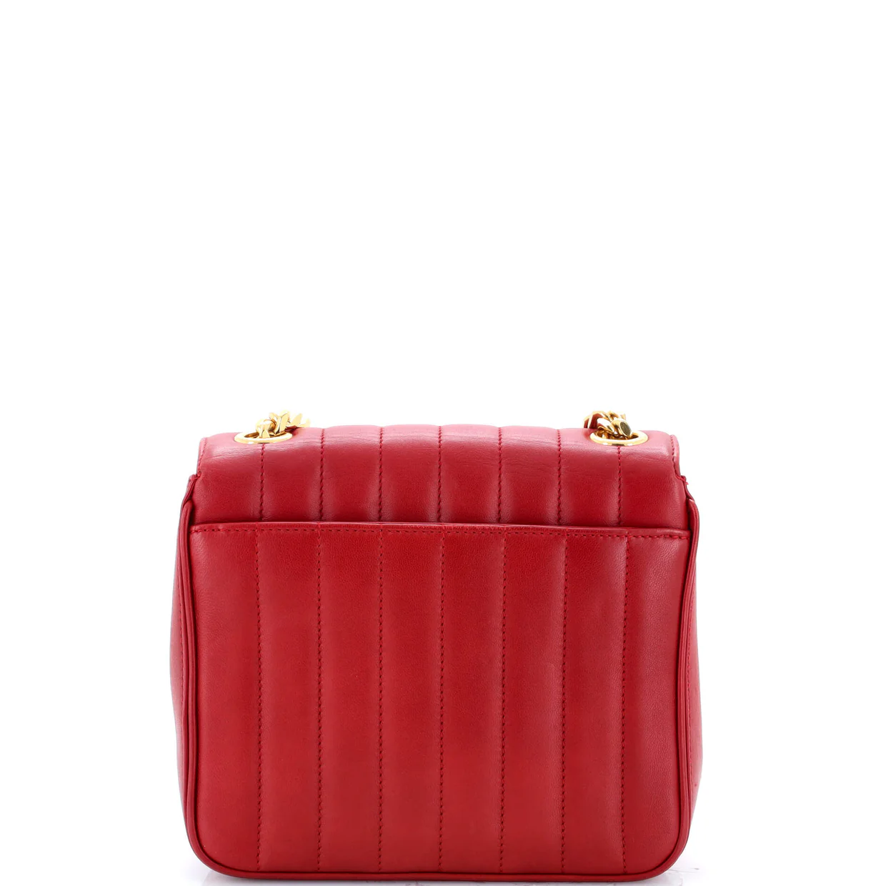 Vicky Crossbody Bag Vertical Quilted Leather Medium - Deep Luxury