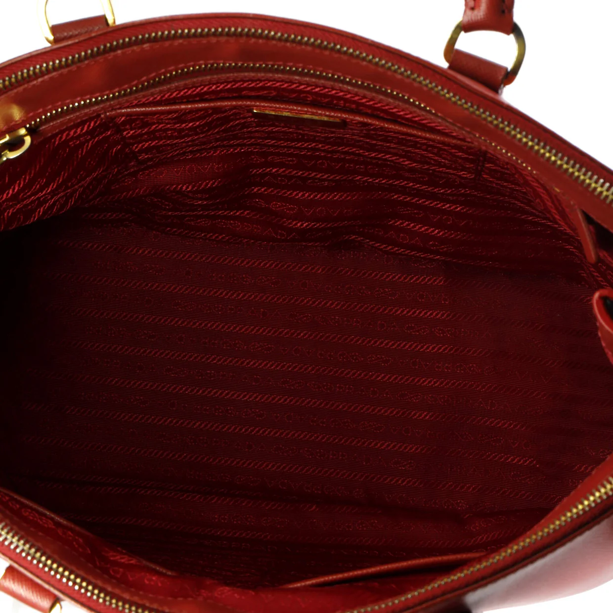 Double Zip Lux Tote Saffiano Leather Large - Deep Luxury