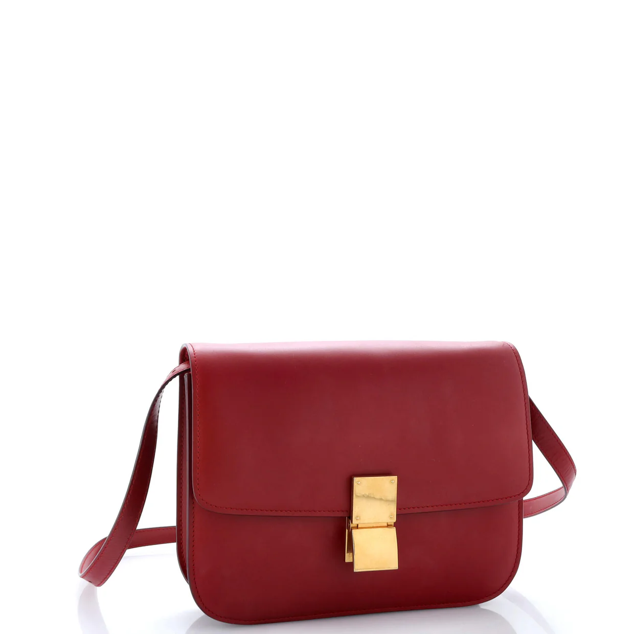 Classic Box Bag Smooth Leather Medium - Deep Luxury
